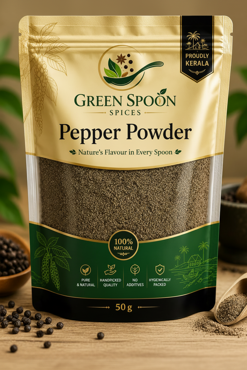 Black Pepper Powder Pouch 50g