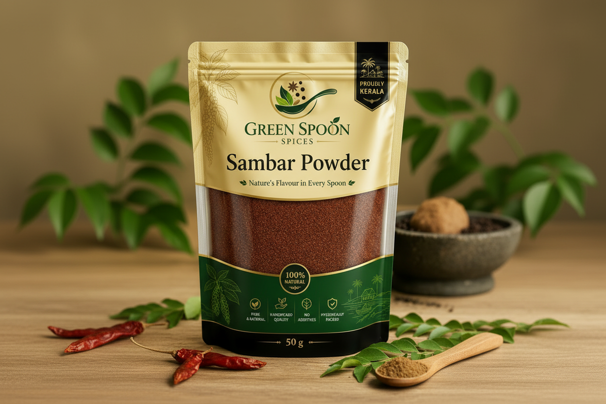 Green Spoon Sambar Powder 50g Pouch