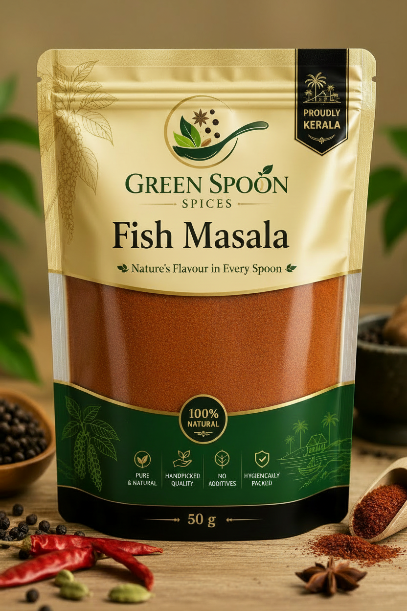 Green Spoon Spices – Fish Masala 50g Pouch